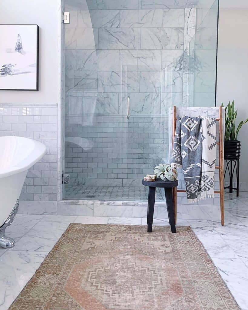 Seamless Glass Shower Enclosures Bathroom