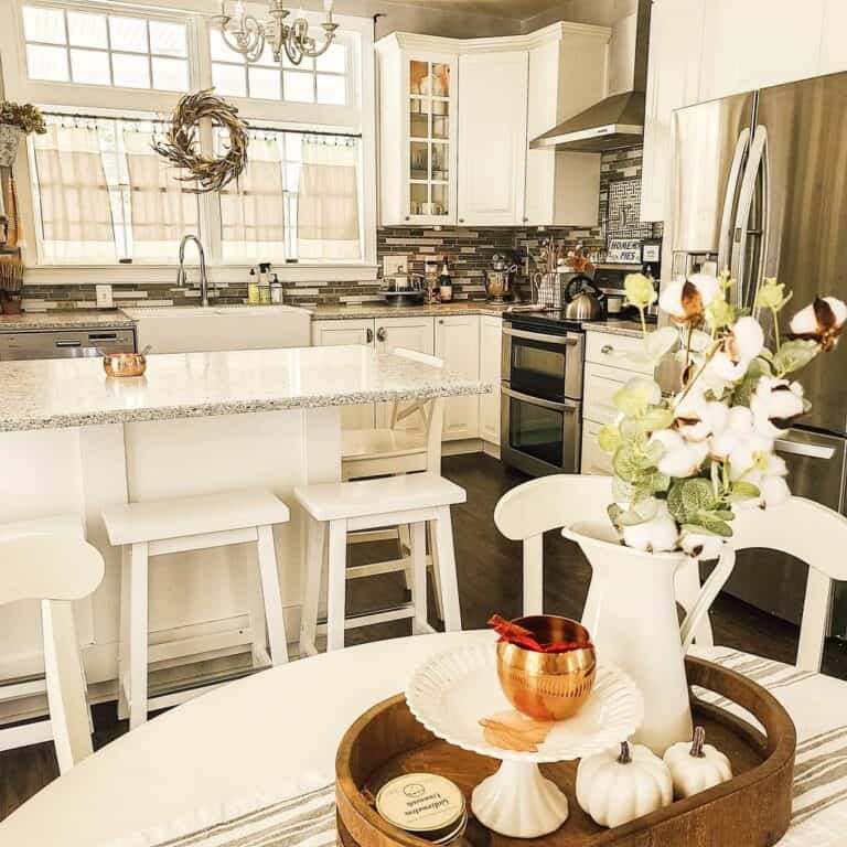 Sheer Farmhouse Kitchen Curtains