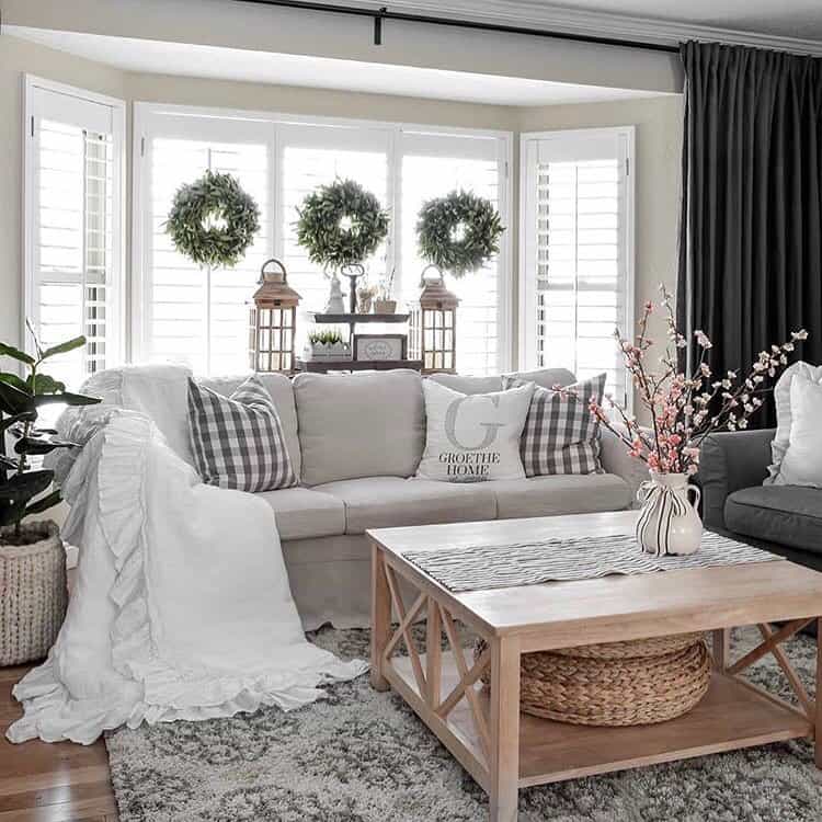 Light gray wood clearance coffee table