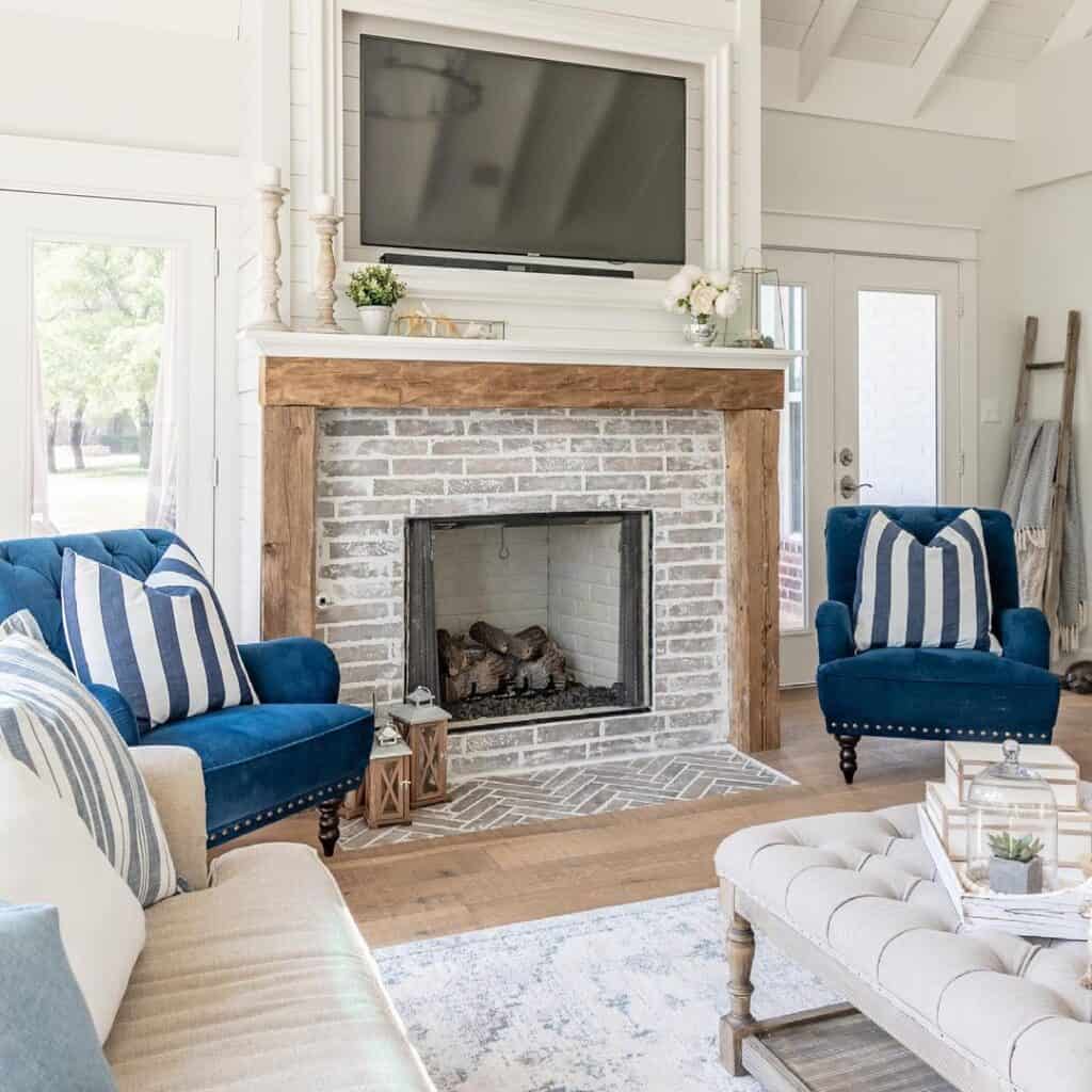 Blue Accent Chairs Living Room