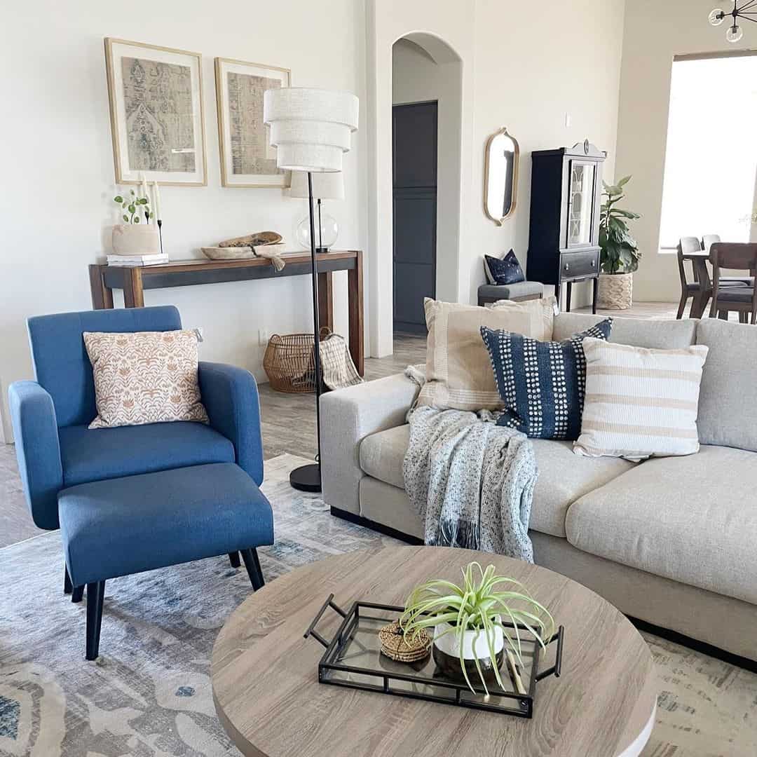 Blue Living Room Chairs for Gray Couch - Soul & Lane