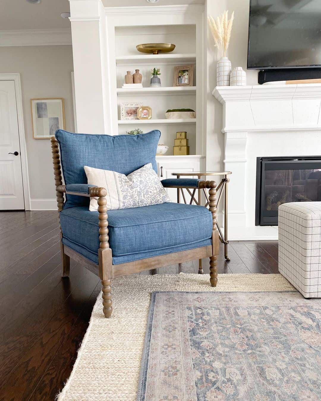 Blue Accent Chair