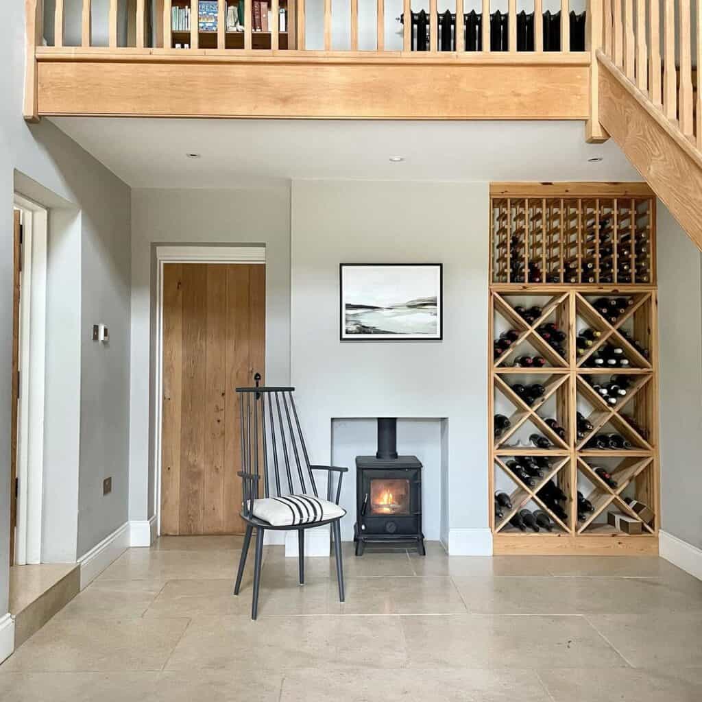 Floor to Ceiling Built-in Wine Rack