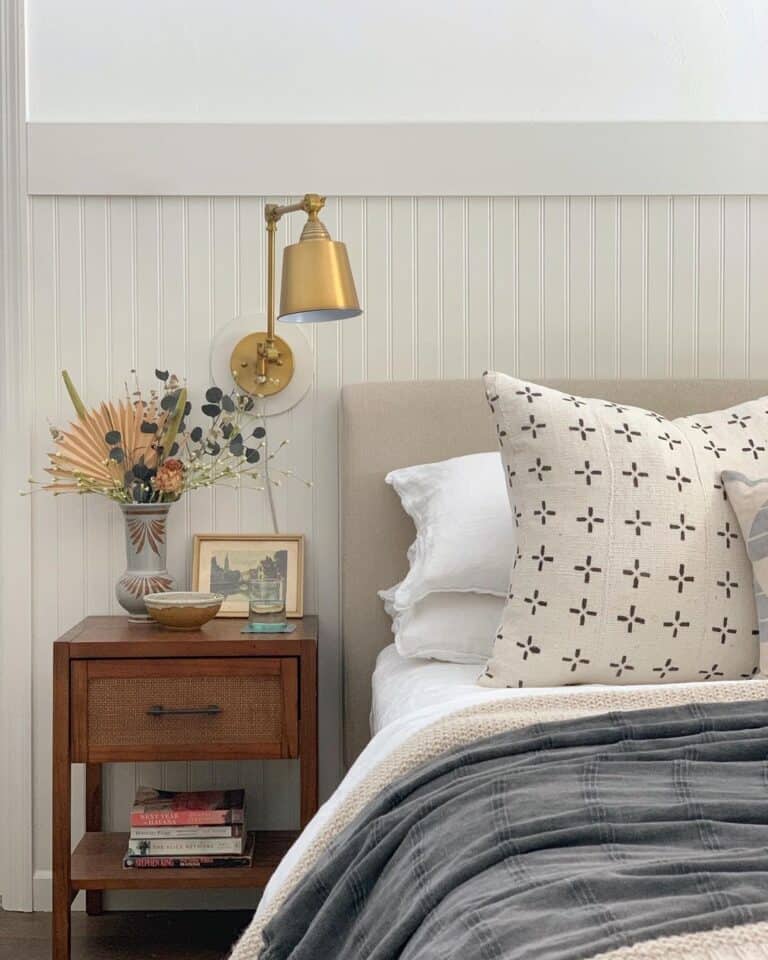 Gold Wall Lamp Light for Reading in Bed