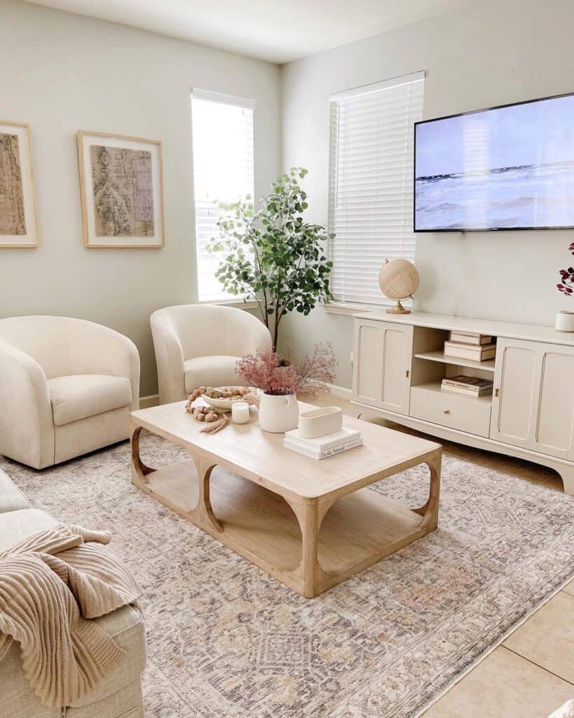 Ivory Barrel Chairs for Living Room Soul & Lane