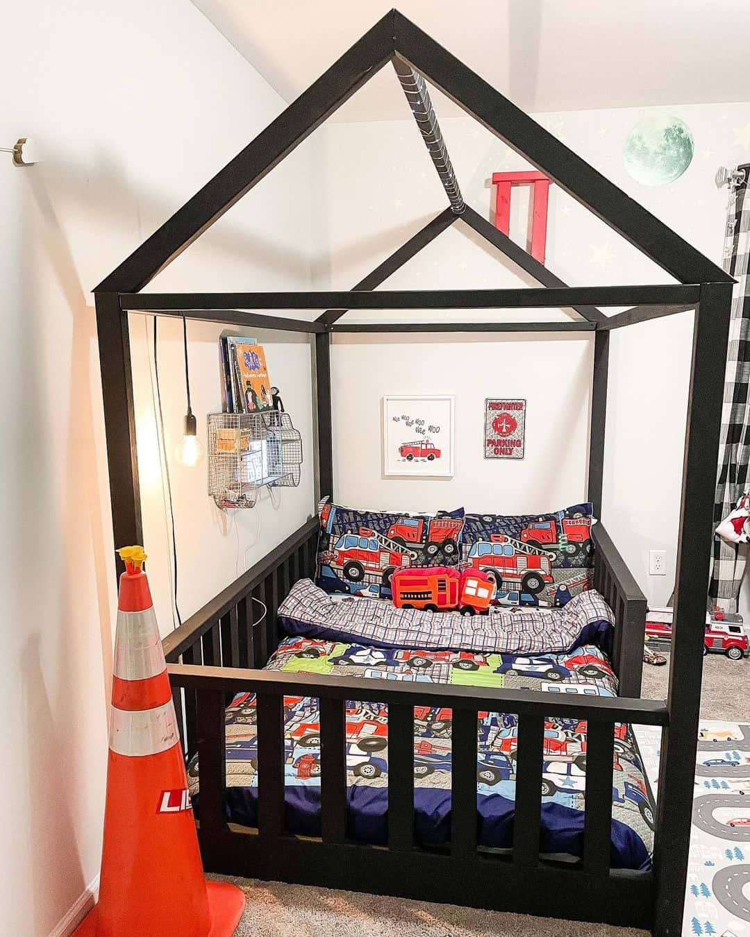 Red and Black Boys Bed House Canopy - Soul & Lane