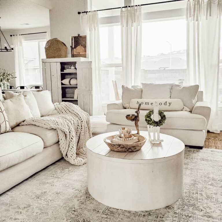 Small White Couch for Living Room