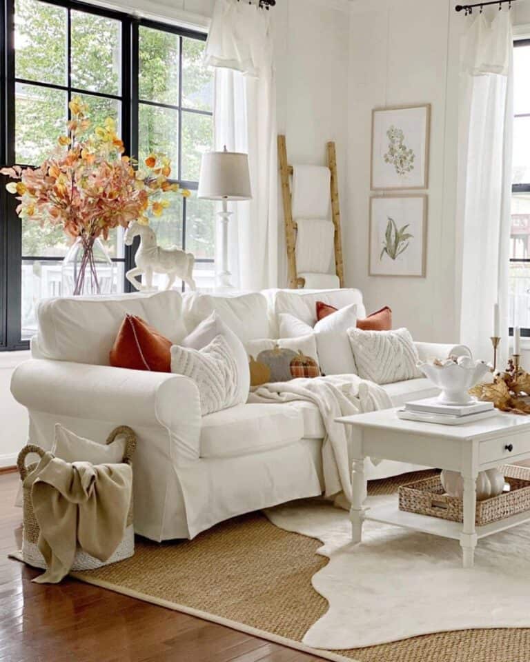 24 Non-Boring Small White Couch Ideas That Command Attention