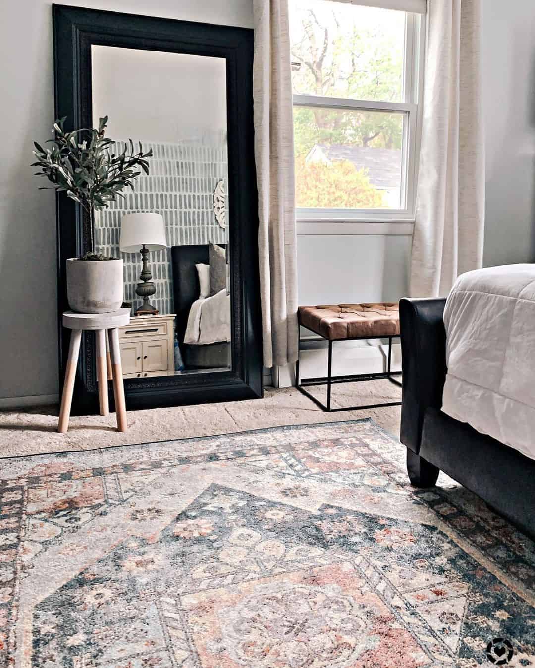 28 Bedroom Floor Mirror Ideas to Ginger Up a Dull Space