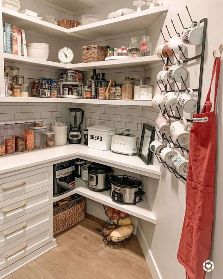 Built-in Pantry Shelves for Spices