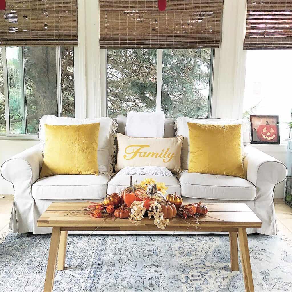 Gold Living Room Accent Pillows