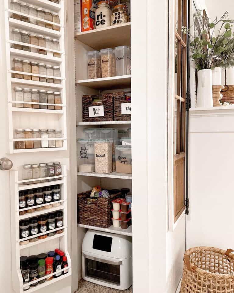 Hanging Spice Rack with Spices