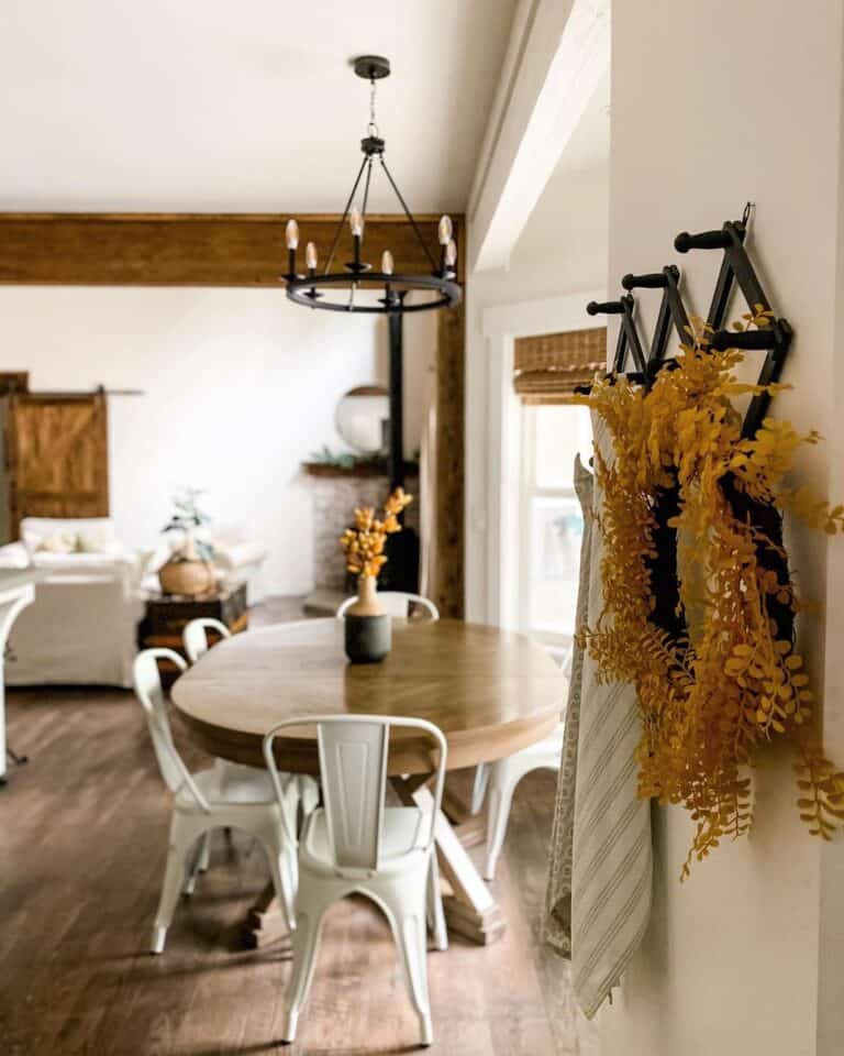 Stained Wood Oval Extendable Dining Table