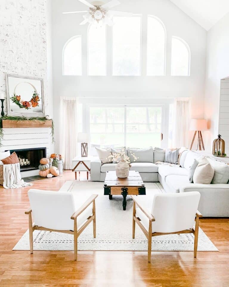 White Chairs for White Living Room