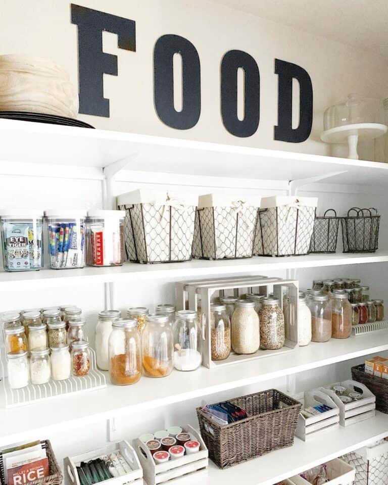 White Metal Wire Tiered Spice Racks