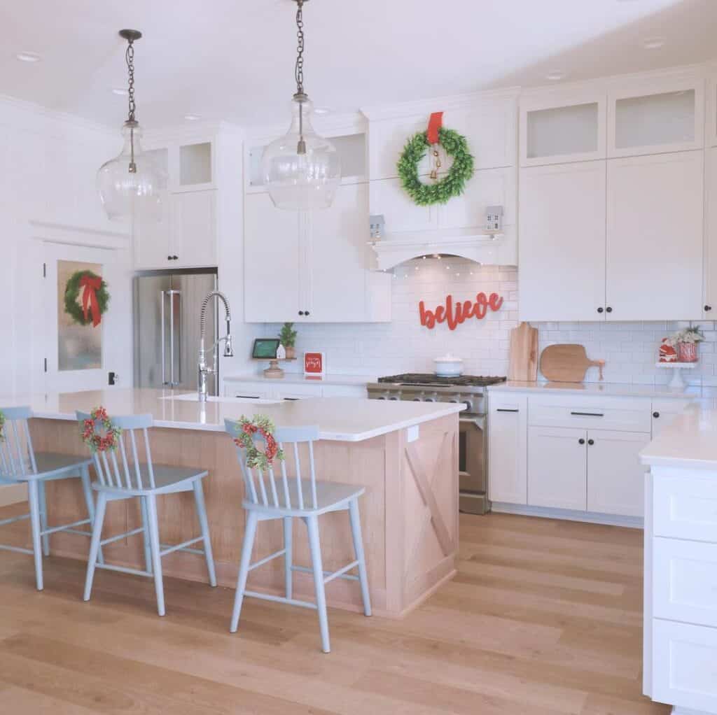 White Subway Tile Kitchen Backsplash