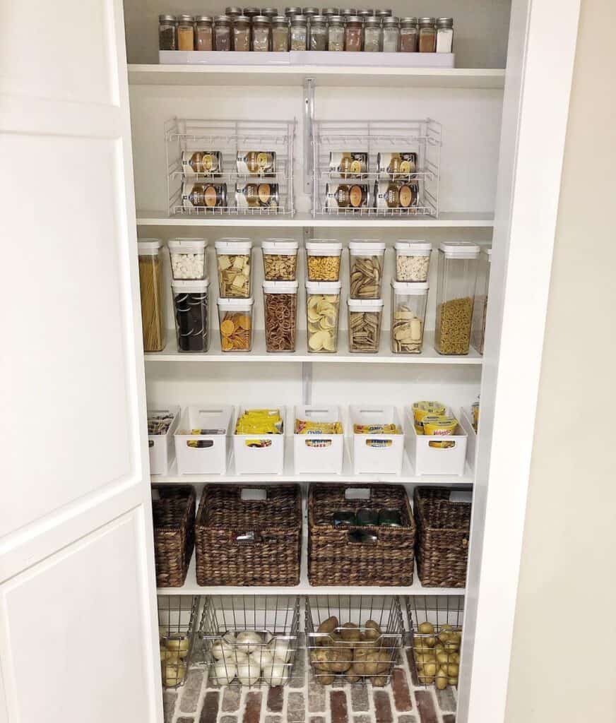 White Tray Pantry Spice Rack