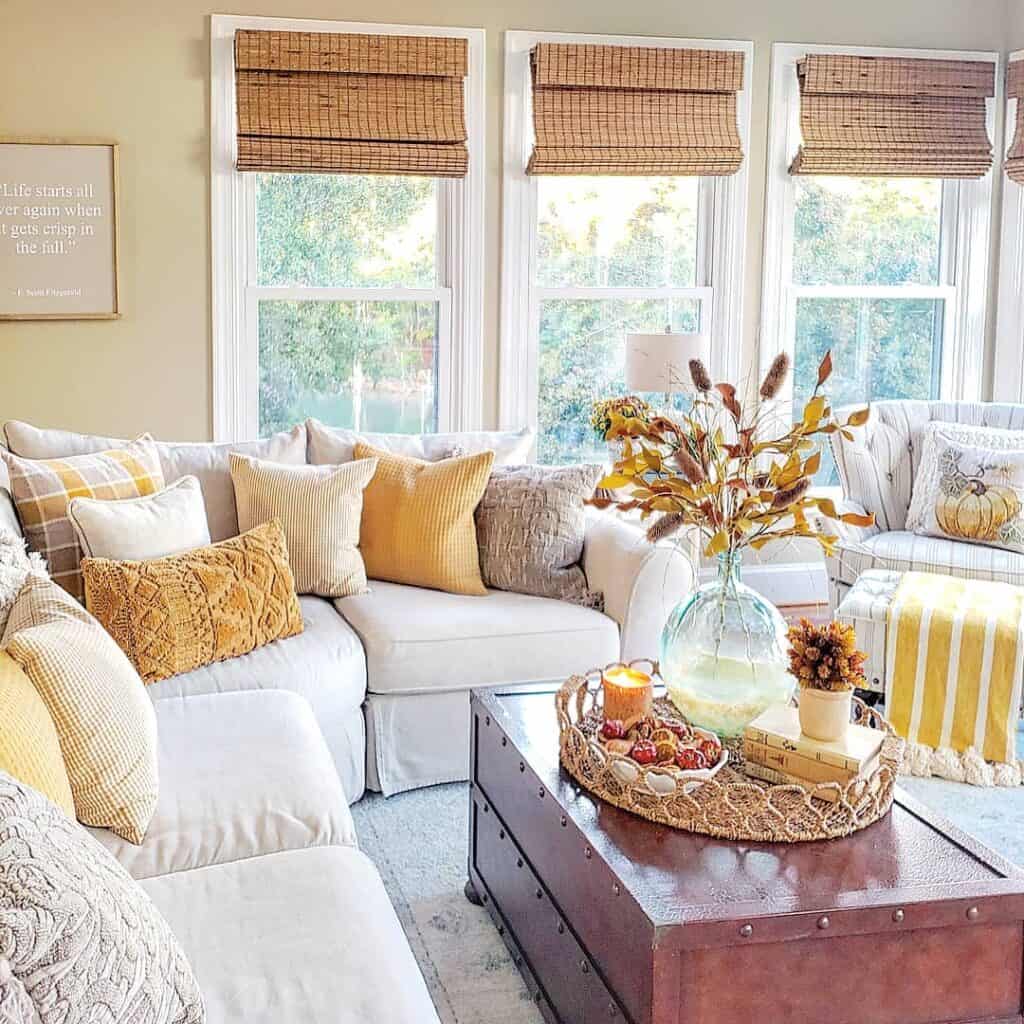White and Gold Decorative Pillows