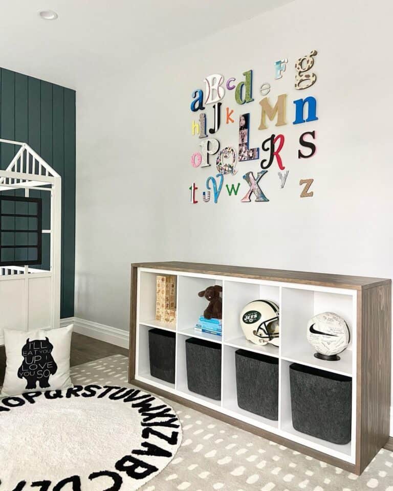 Alphabet Wall Decor for Baby Boy Room