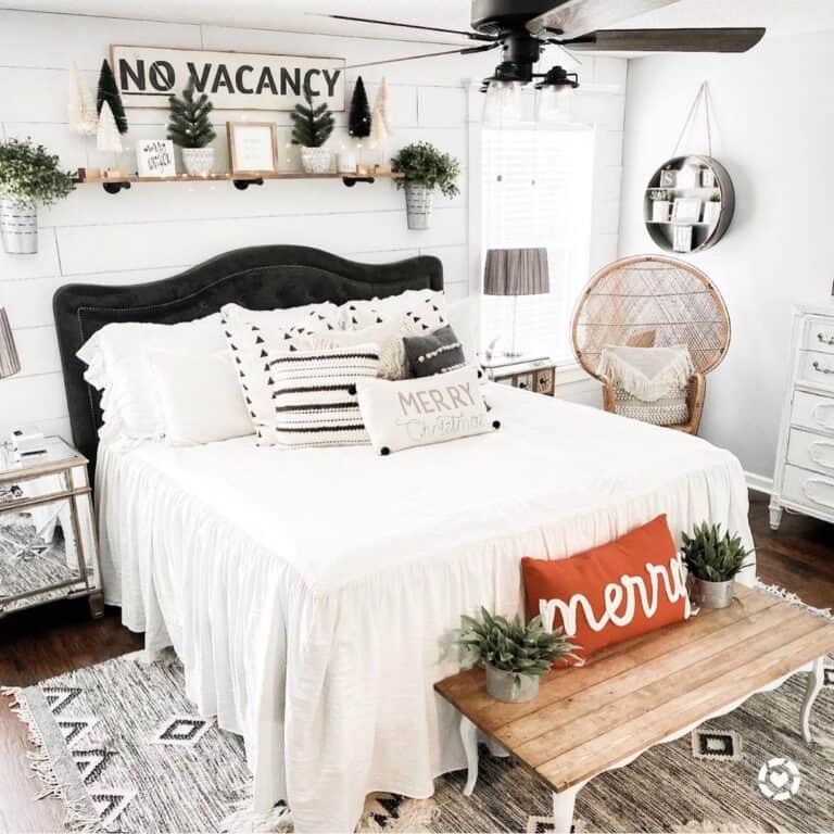 Bedroom Seating Area at Foot of Bed