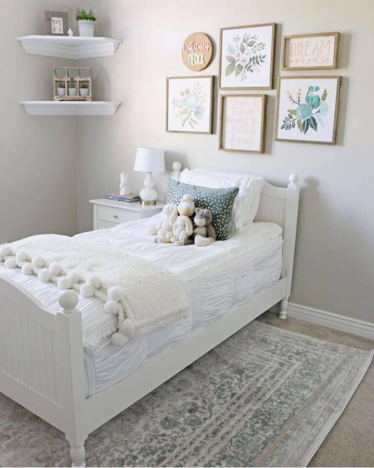 Farmhouse Girl Bedroom with Gallery Wall