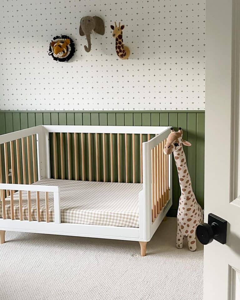 Patterned Boys Nursery Wallpaper