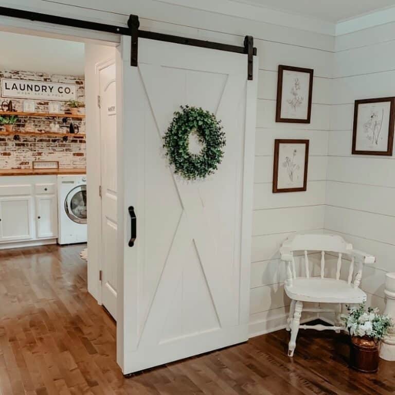 Barn Door For Laundry Room Entrance