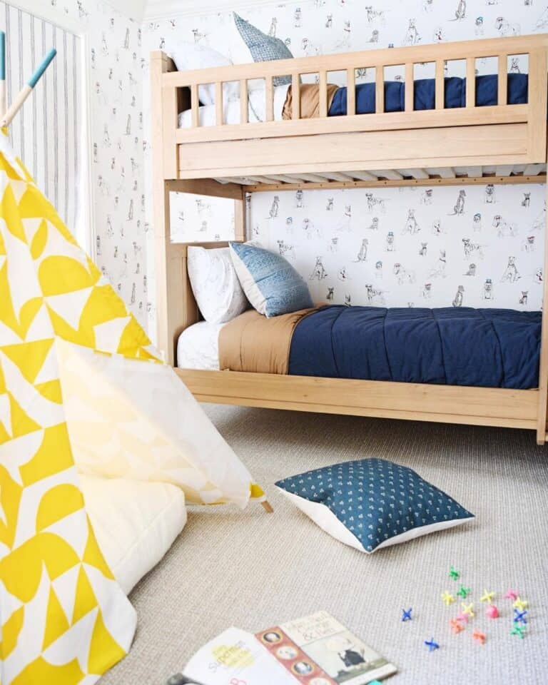 Blond Wood Bunk Beds for Girls