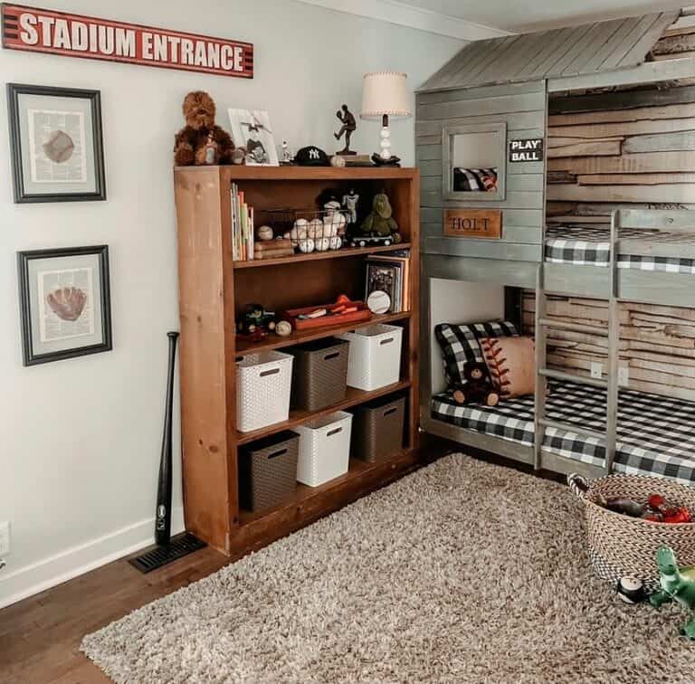 Boy's Bedroom with Cabin Bunk Bed