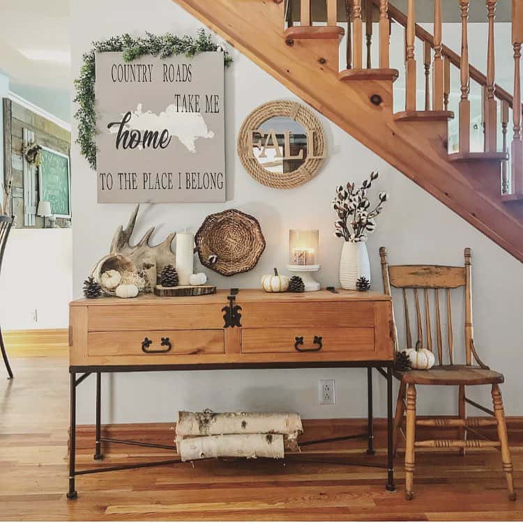 Farmhouse-Inspired Wood Staircase