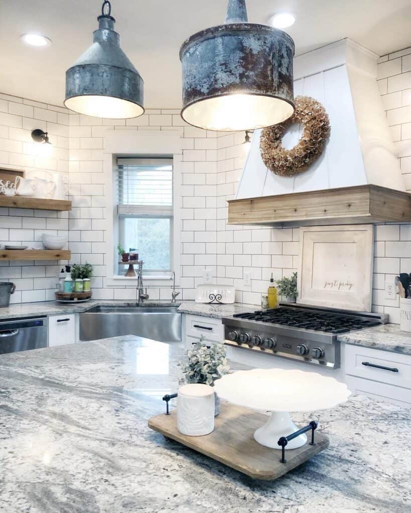 Kitchen With a Subway Tile Backsplash