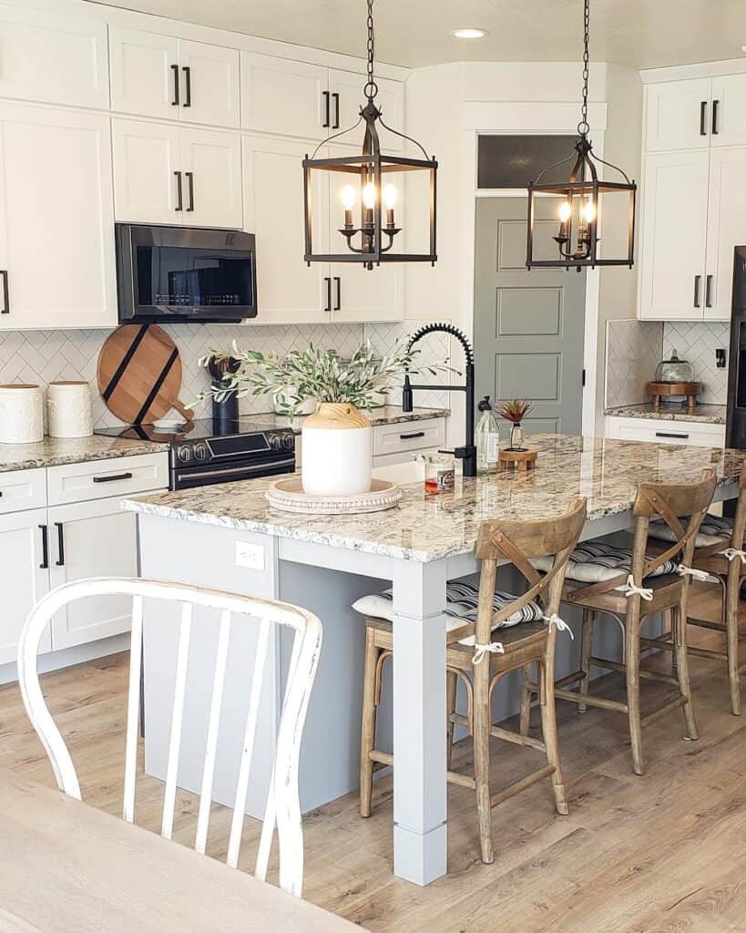 Light Gray Kitchen Island Table