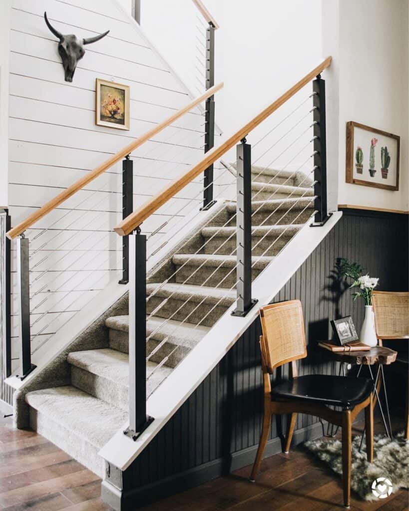 Modern Farmhouse Stair Rail