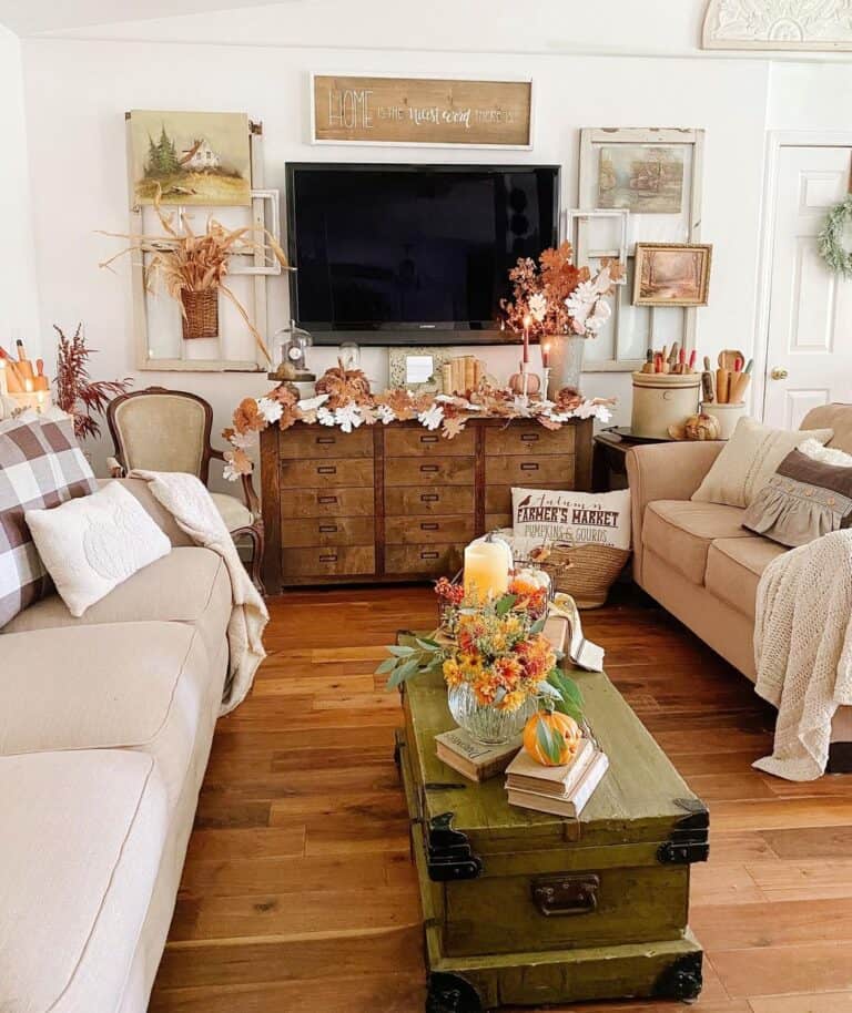 Olive Green Trunk Coffee Table