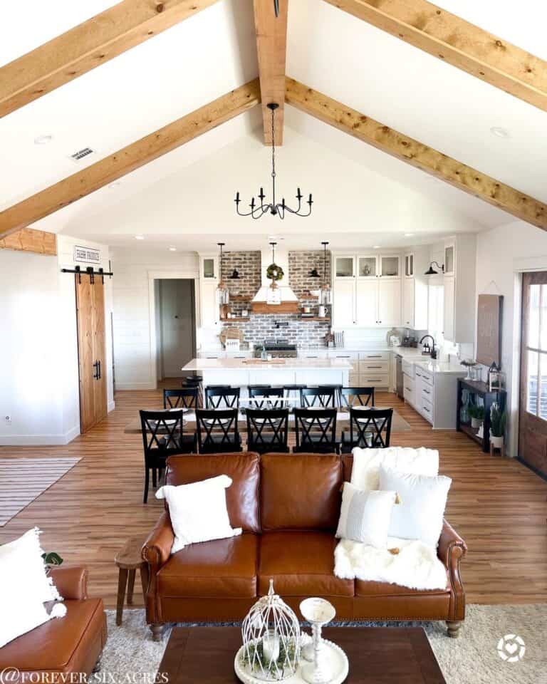 Open Living Area with Warm Wood Floor