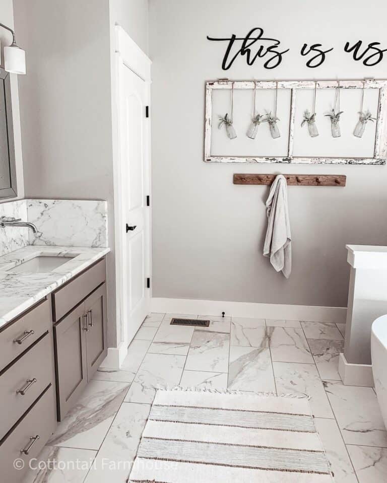 Rustic Grey Modern Farmhouse Bathroom Soul & Lane