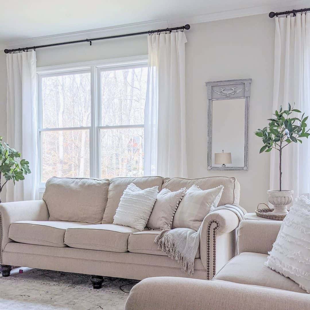 Small Rectangular Mirror Between Two Large Windows Soul & Lane