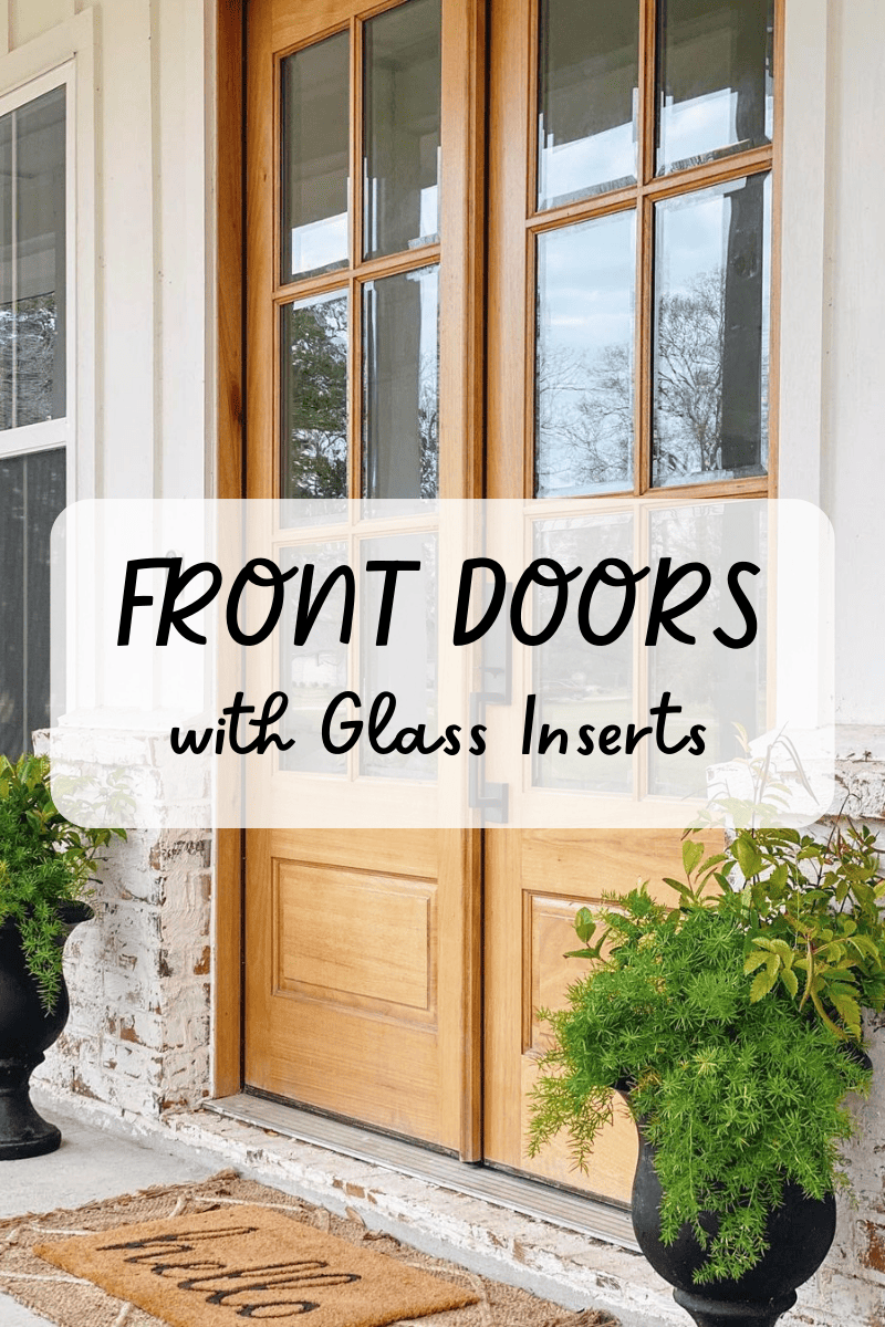 Front door glass inserts deals