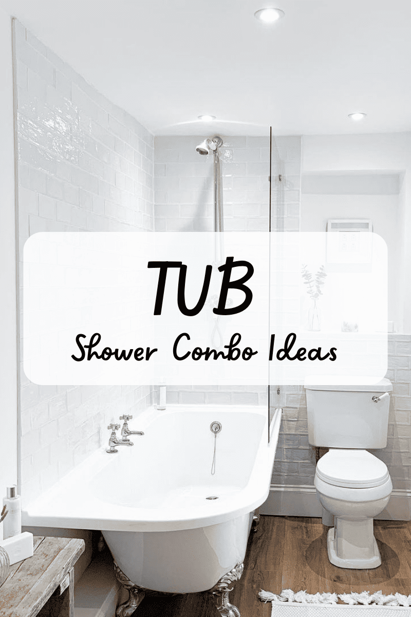 Modern tub store shower combo