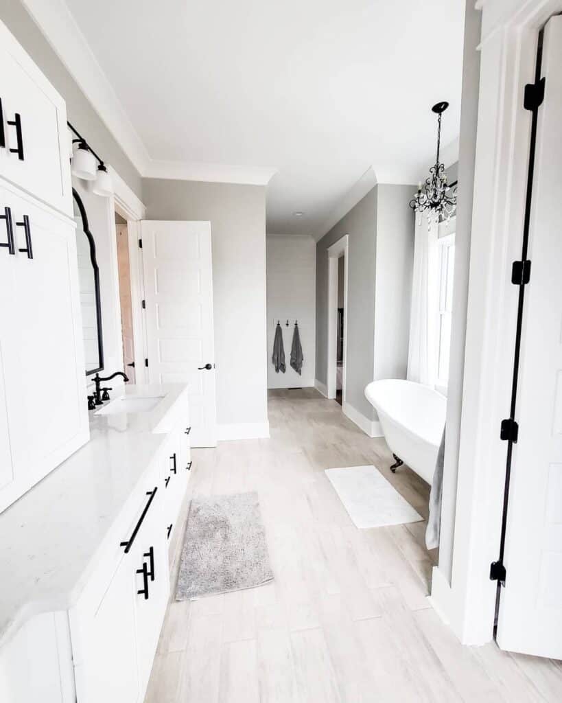 White Modern Granite Bathroom Countertops