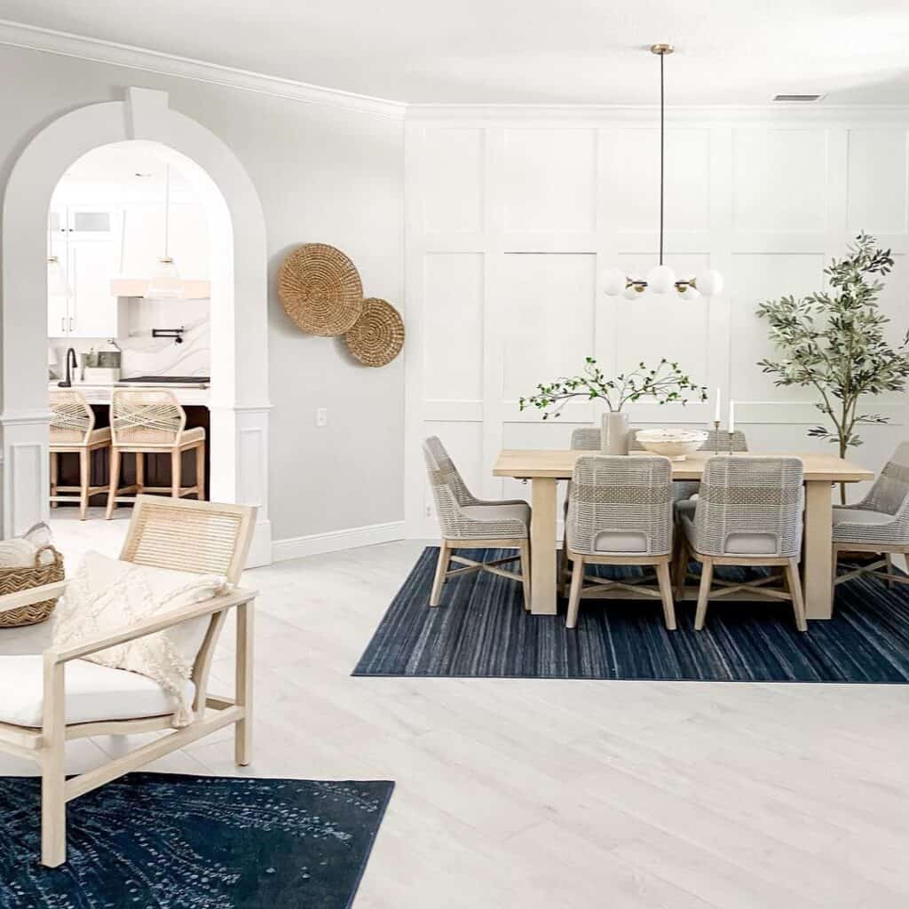 Arched Doorway to Open Dining Room