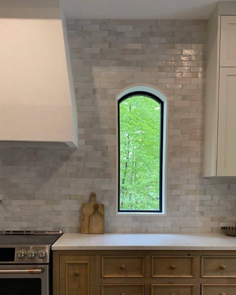 Arched Window Surrounded by Cloe Tile