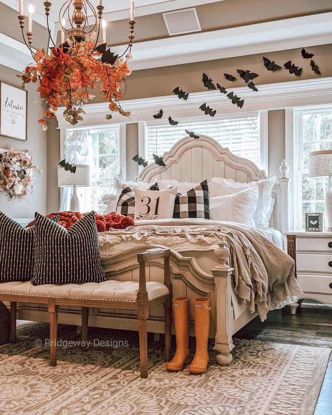 30 Halloween Bedroom Decor Inspirations for Your October(00)