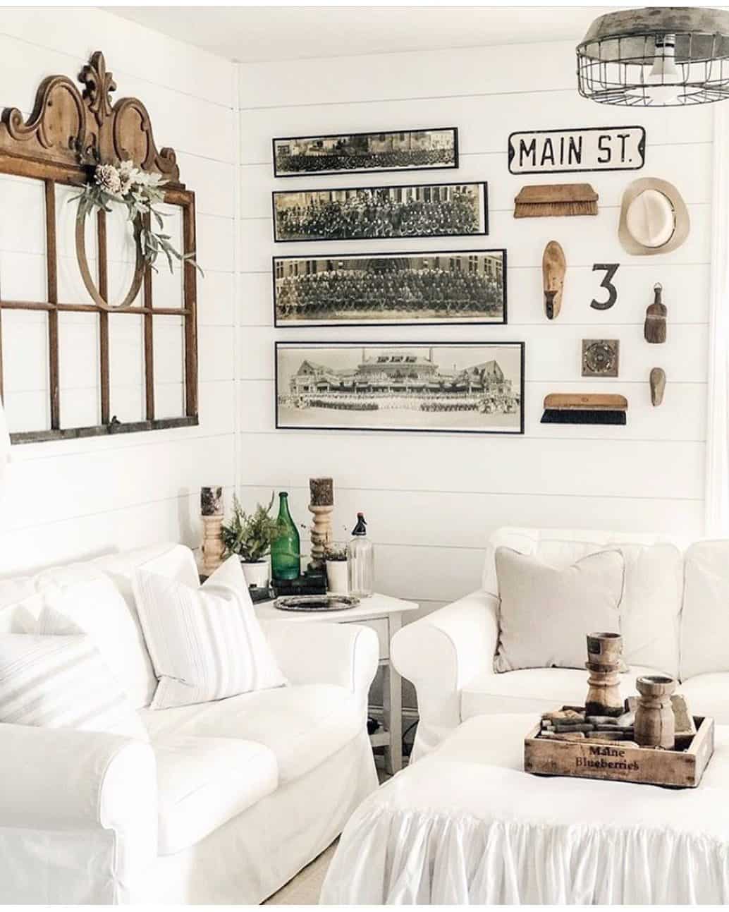 Black Framed Gallery Wall in Living Room Soul & Lane