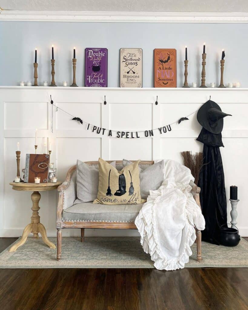 Black Witch's Decor in Living Room