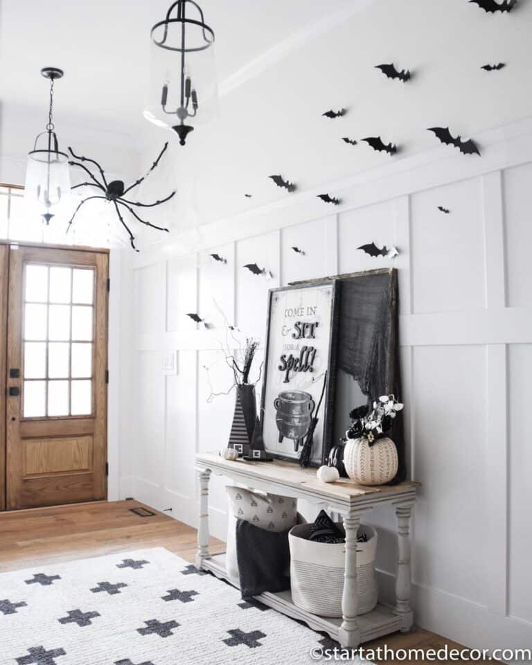 Black and White Entry Way