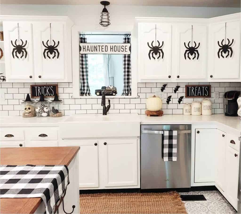 Black and White Farmhouse Kitchen