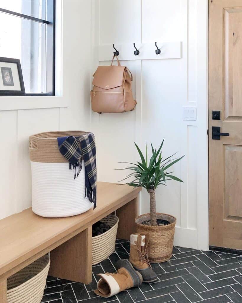 Board and Batten Wall Ideas for Mudroom