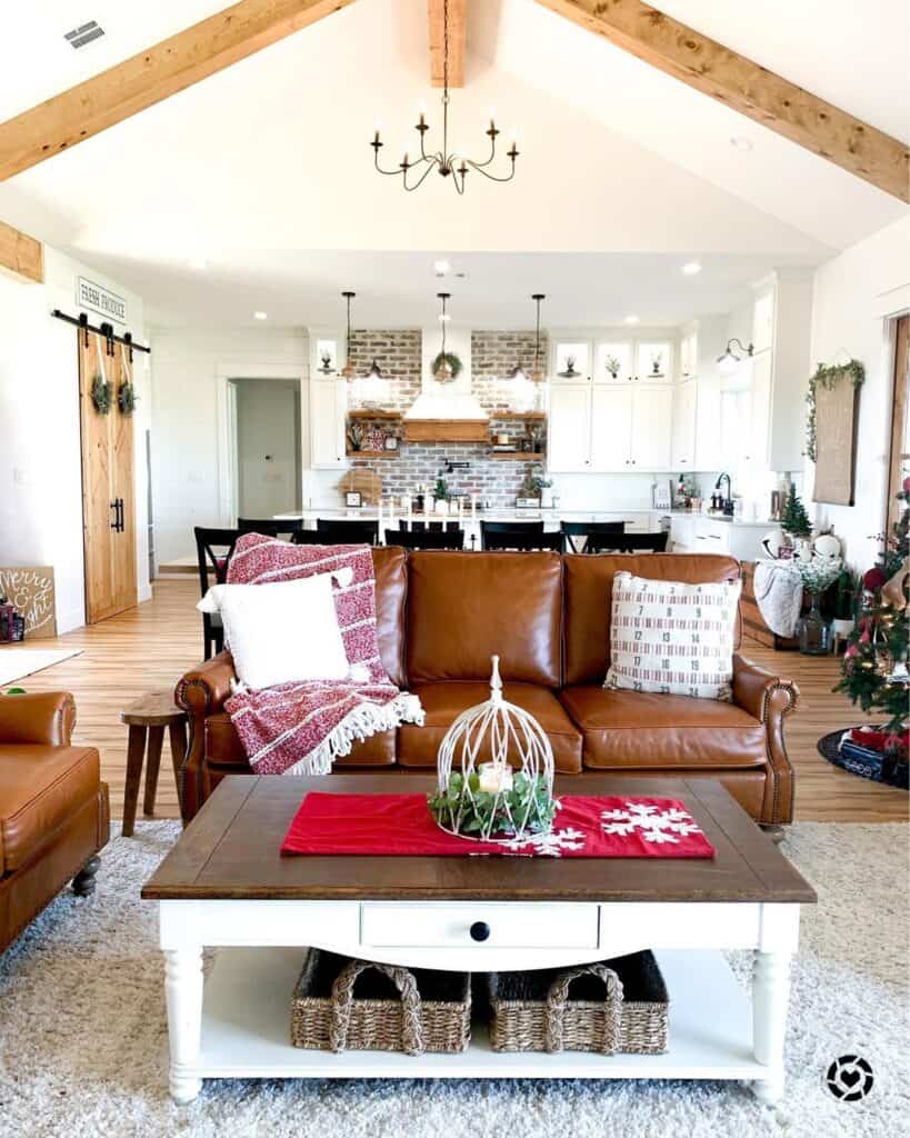 Candle Centerpieces for Coffee Table with Runner