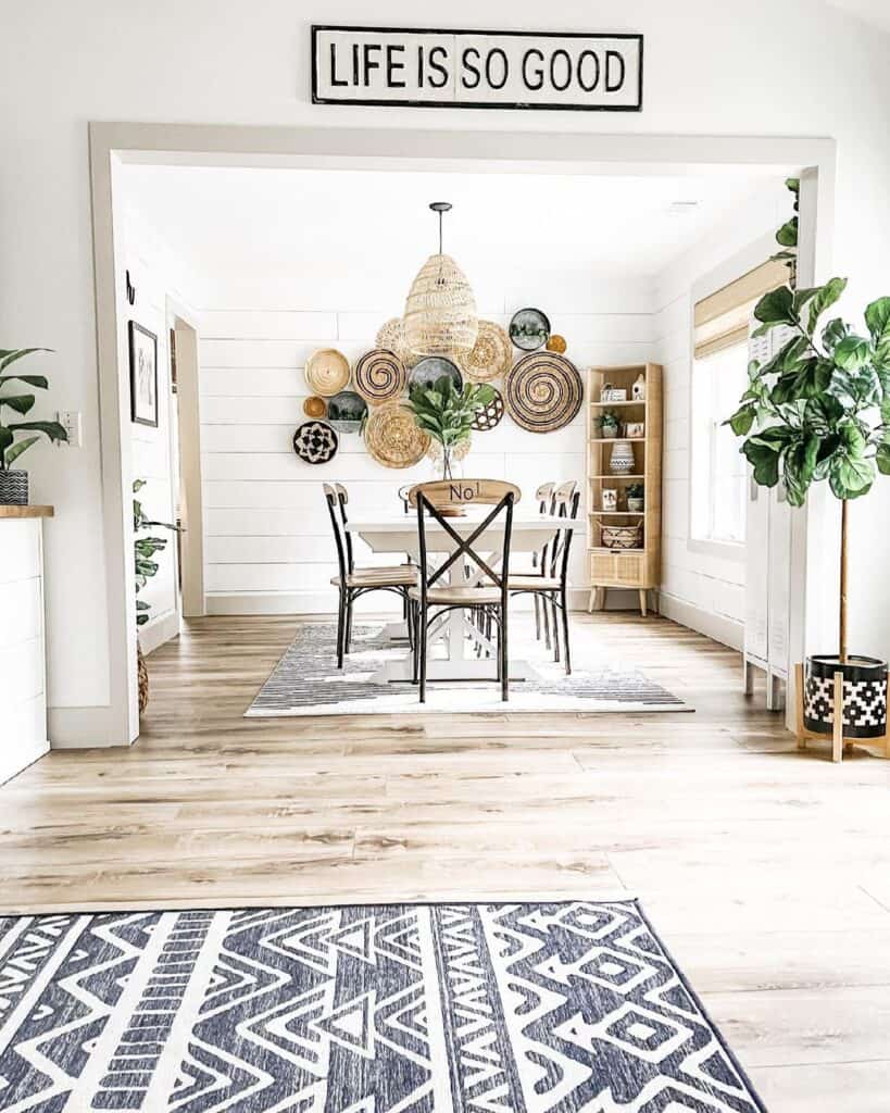 Cane Dining Room Corner Hutch